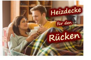 Heizdecke für den Rücken